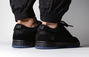 Undefeated Nike Dunk Low Black DO9329-001 onfoot 05