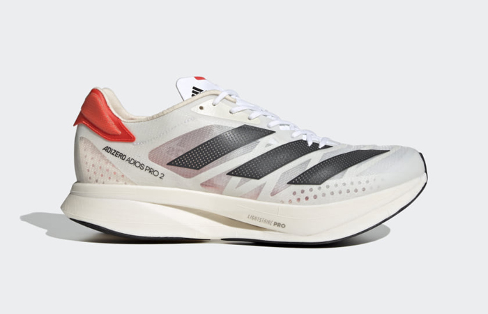 adidas Adizero Adios Pro 2.0 Cloud White Solar Red FZ2477 right