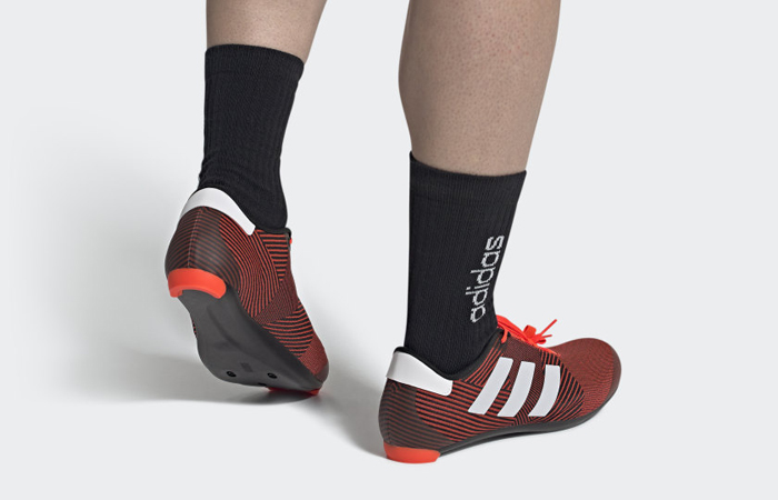 adidas Road Cycling Solar Red H03991 on foot