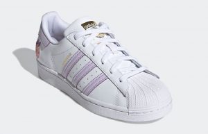 White and purple adidas clearance superstars