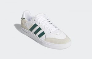 adidas Tyshawn Low White Green GZ8367 front corner