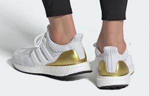 adidas Ultra Boost 4.0 Cloud White Gold FZ4007 onfoot 01