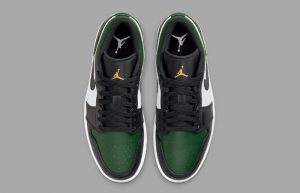 Air Jordan 1 Low Green Toe Black 553558-371 up