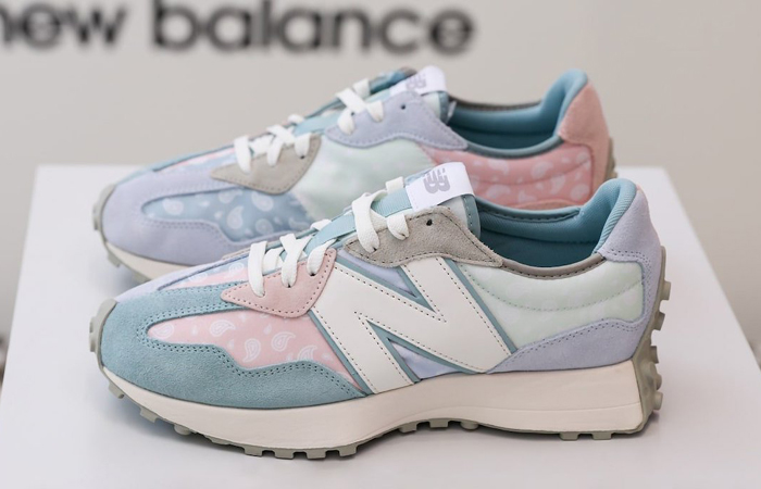 New Balance 327 Paisley Pack Blue Pink MS327DEW 01