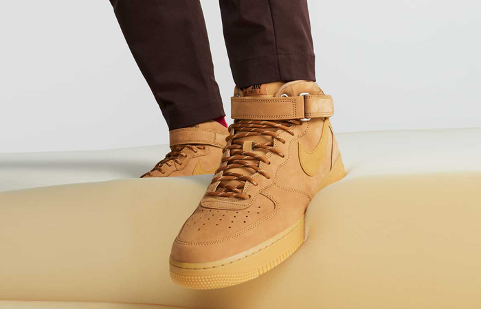 nike air force 1 mid flax for sale