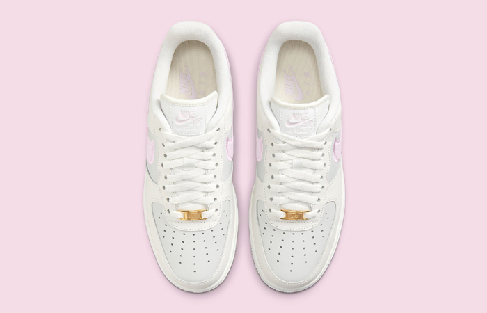 Nike Air Force 1 Off-White Pink Womens DQ0826-100 up