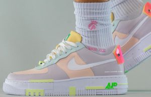 Nike Air Force 1 Pixel Yellow Soft Green DO2330-511 onfoot 05