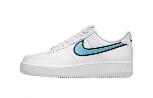 Nike Air Force 1 White Blue Iridescent DN4925-100 featured image