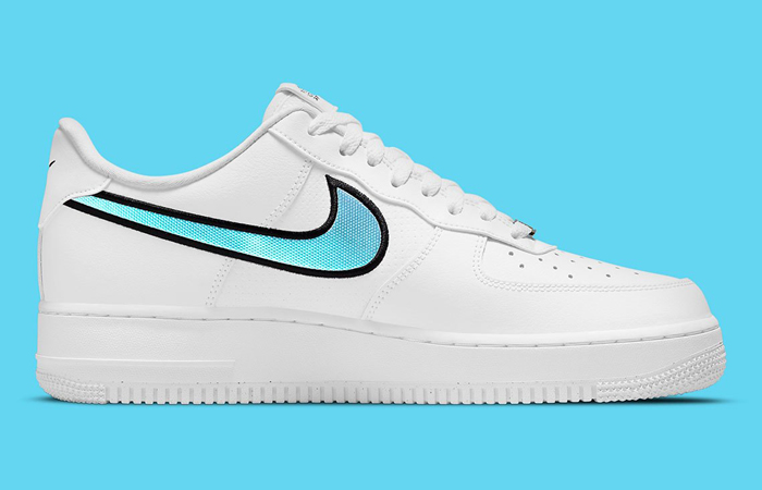 Nike Air Force 1 White Blue Iridescent DN4925-100 right