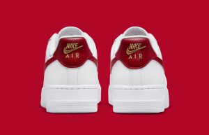 Nike Air Force 1 White Red CZ0270-104 back