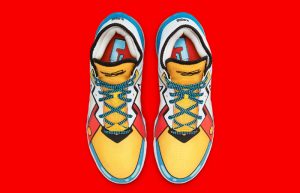Nike LeBron 18 Low Stewie Griffin Yellow White CV7564-104 up