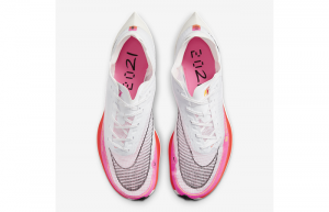 Nike ZoomX Vaporfly Next% 2 White Pink DJ5457-100 up