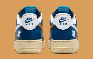 Undefeated Nike Air Force 1 Low Blue Croc DM8462-400 back
