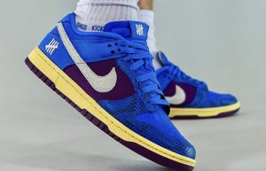Undefeated Nike Dunk Low Dunk Blue DH6508-400 on foot 02