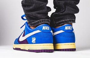 Undefeated Nike Dunk Low Dunk Blue DH6508-400 on foot 03