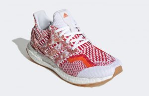 adidas Ultra Boost 5.0 Nature Lab White Scarlet Womens GY3190 front corner