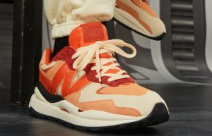 Concepts New Balance 5740 Sail Orange on foot 01