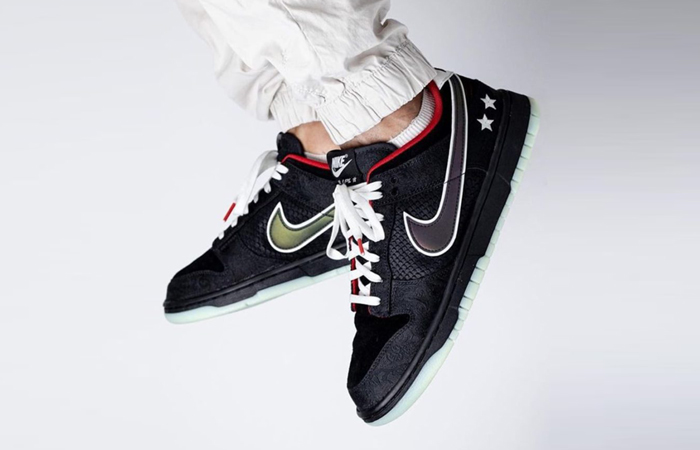 LPL Nike Dunk Low Black DO2327-011 on foot 01