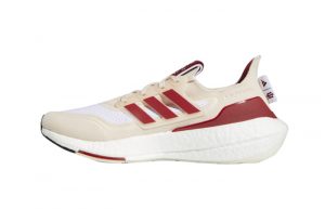 NCAA adidas Ultraboost 21 Cloud White Red GX7970 featured image