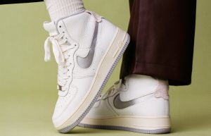 Nike Air Force 1 High Strapless Summit White Grey DC3590-101 onfoot 01