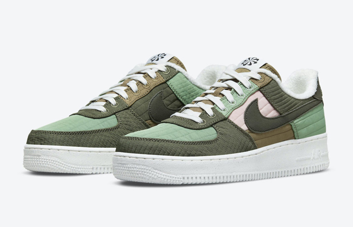 Nike Air Force 1 Low Toasty Oil Green Olive DC8744-300 front corner