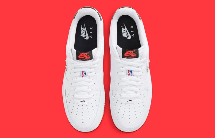 Nike Air Force 1 NBA White Crimson CT2298-101 up