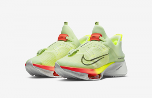Nike Air Zoom Tempo NEXT% FlyEase Barely Volt CV1889-700 front corner