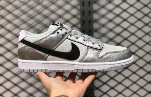 Nike Dunk Low Cracked Leather Silver White DO5882-001 01