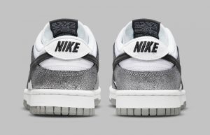 Nike Dunk Low Cracked Leather Silver White DO5882-001 back