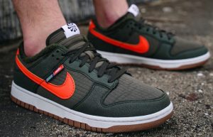 Nike Dunk Low Toasty Olive DD3358-300 onfoot 01
