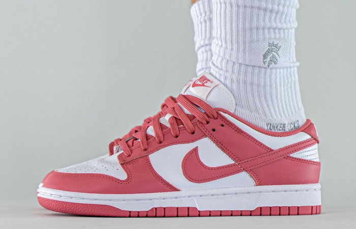 Nike Dunk Low White Archeo Pink DD1503-111 on foot 03