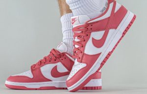 Nike Dunk Low White Archeo Pink DD1503-111 on foot 04