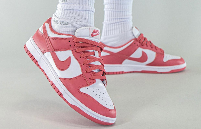 Nike Dunk Low White Archeo Pink DD1503-111 on foot 06