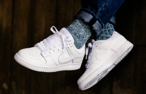 Nike Dunk Low White Womens DD1503-109 on foot 01