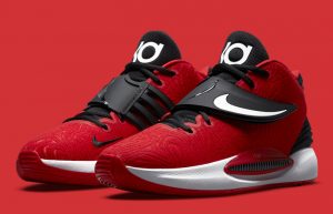 Nike KD 14 TB Red Black DA7850-600 front corner
