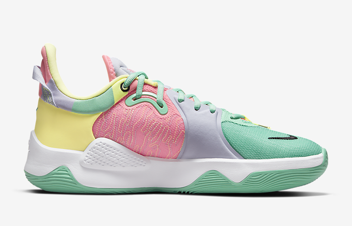 Nike PG 5 Green Glow Sunset Pulse CW3143-301 right