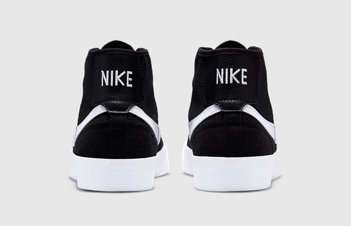 Nike SB Blazer Court Mid Black White DC8901-001 back