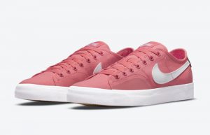 Nike SB Blazer Court Pink Salt CV1658-602 front corner