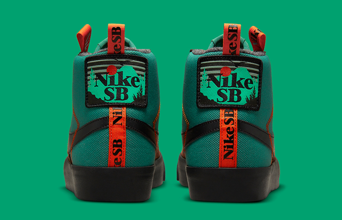 Nike SB Blazer Mid Noble Green Black DC8903-300 back