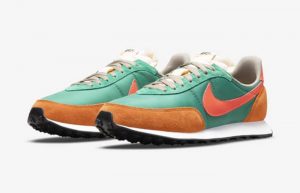 Nike Waffle Trainer 2 Green Noise DC2646-300 front corner