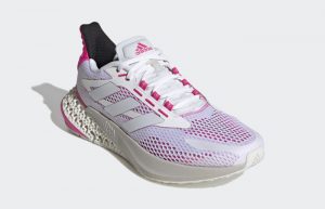 adidas 4DFWD Pulse Cloud White Pink Womens Q46225 front corner