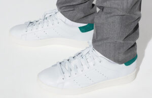 adidas Stan Smith Crystal White Green Q46123 onfoot 01