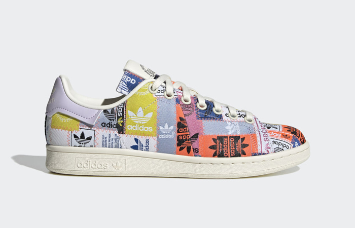 adidas Stan Smith Patchwork Off White Purple Tint H03921 right