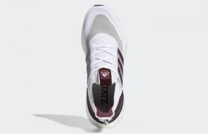 adidas Ultraboost 21 Cloud White Maroon GY0430 up