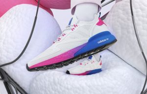adidas ZX 2K Boost Cloud White Pink FY0605 on foot 01