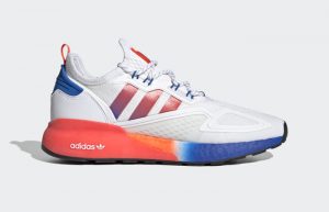adidas ZX 2K Boost Cloud White Solar Red FV9996 right