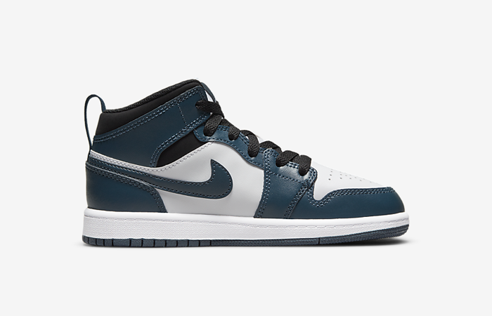 Air Jordan 1 Mid Armoury Navy Younger Kids 640734-411 right