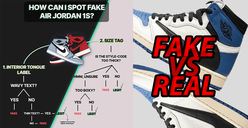 Air Jordan 1 Real vs Fake