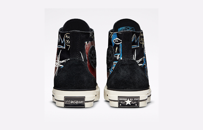 Basquiat Converse Chuck 70 Black Multi 172585C back