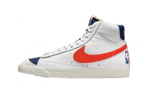 NBA Nike Blazer Mid Knicks White Orange DD8025-100 featured image